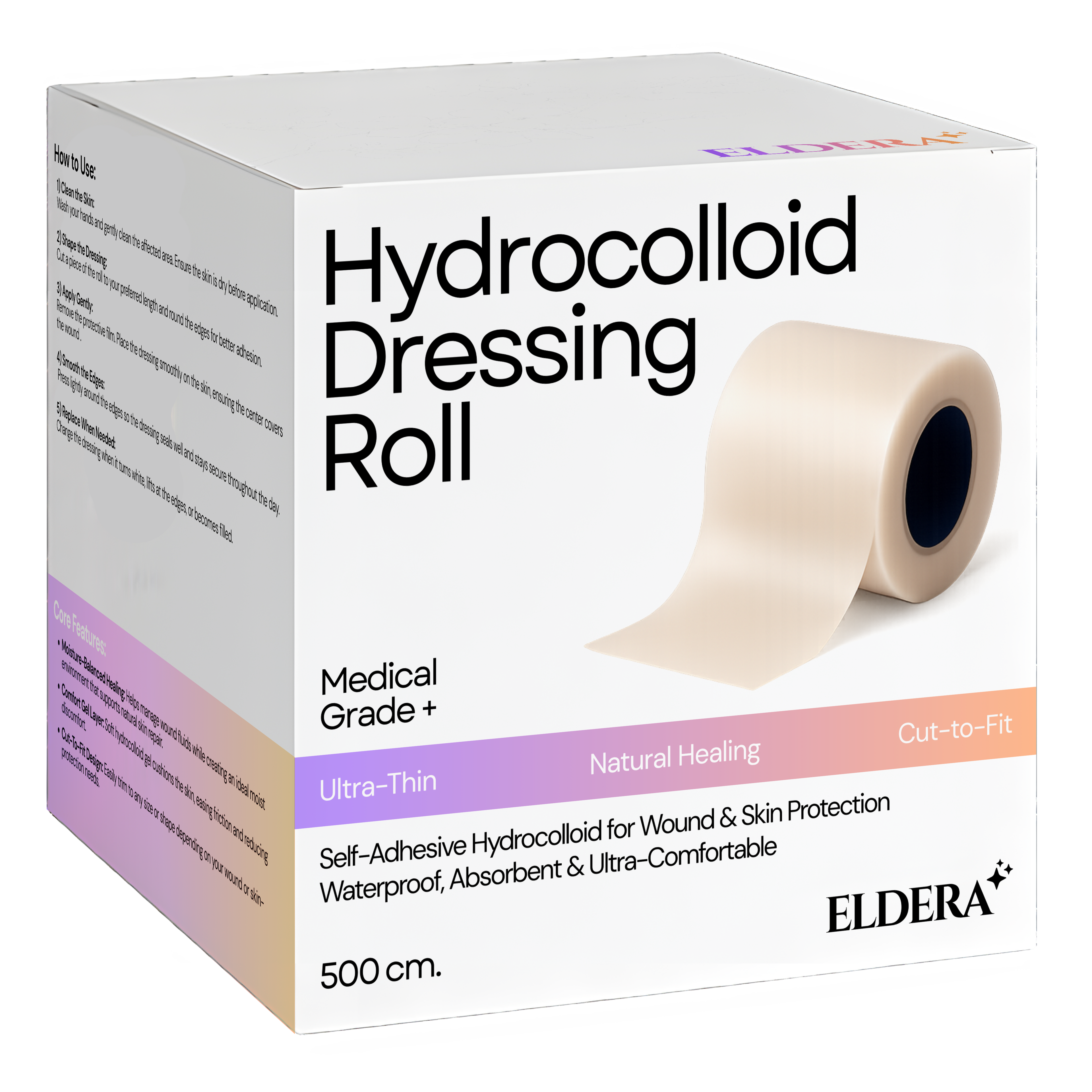 Medical Grade Hydrocolloid Dressing Roll